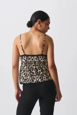 Lace strap singlet - Beige - Dame - Gina Tricot