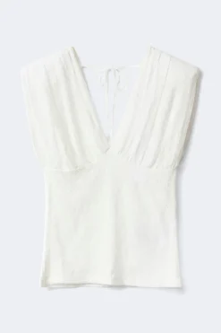 Lace top - Weiß - Dame - Gina Tricot
