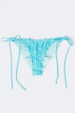 14+ lexi ruched bikini bottom - Blau - Gina Tricot