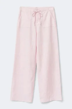 Linen blend trousers - Rosa - Dame - Gina Tricot