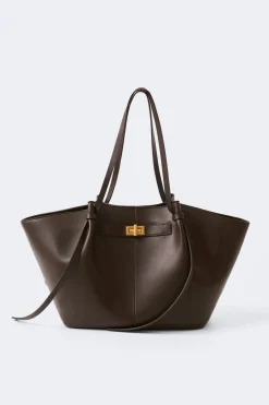 Long strap pu bag - Braun - Dame - Gina Tricot