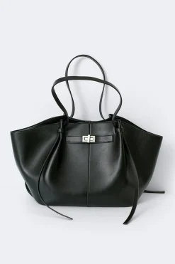 Long strap pu bag - Schwarz - Dame - Gina Tricot