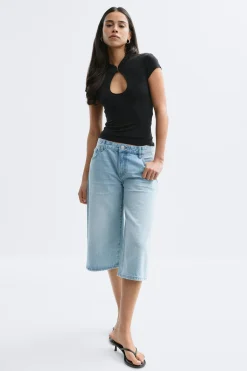 Loose n' luxe denim shorts - Blau - Dame - Gina Tricot