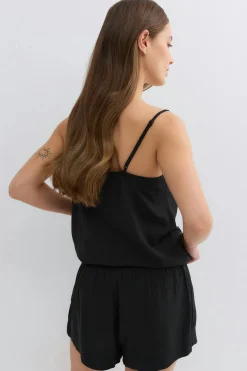 Loungewear shorts - Schwarz - Dame - Gina Tricot
