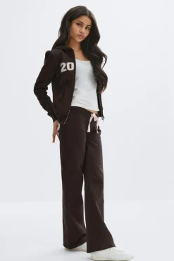 14+ low flare sweatpants tall - Braun - Gina Tricot