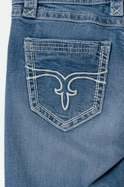 14+ low rise flare jeans - Blau - Gina Tricot