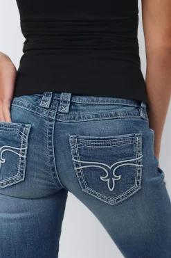 14+ low rise flare jeans - Blau - Gina Tricot
