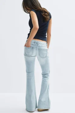 14+ low rise flare jeans - Blau - Gina Tricot