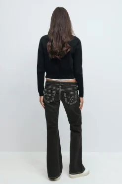14+ low rise flare jeans - Schwarz - Gina Tricot