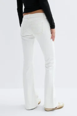 14+ low rise flare jeans tall - Weiß - Gina Tricot