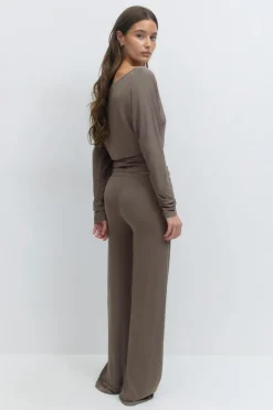 Low waist loungewear trousers - Braun - Dame - Gina Tricot