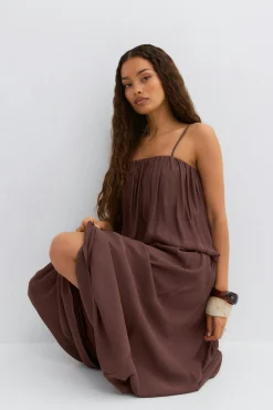 Maxi dress - Braun - Dame - Gina Tricot