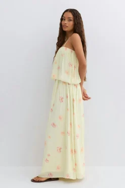 Maxi dress - Gelb - Dame - Gina Tricot
