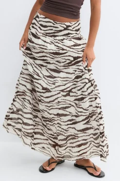 Maxi skirt - Weiß - Dame - Gina Tricot