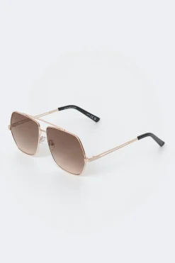 Metal frame aviator sunglasses - Schwarz - Dame - Gina Tricot