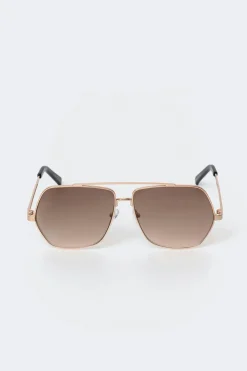 Metal frame aviator sunglasses - Schwarz - Dame - Gina Tricot