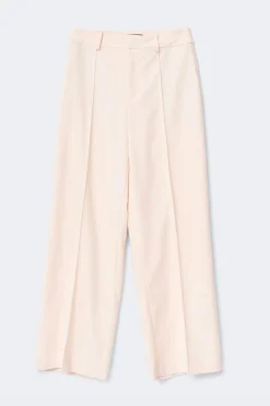 Mid waist wide trousers - Rosa - Dame - Gina Tricot