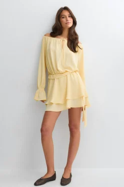 Mini dress - Gelb - Dame - Gina Tricot