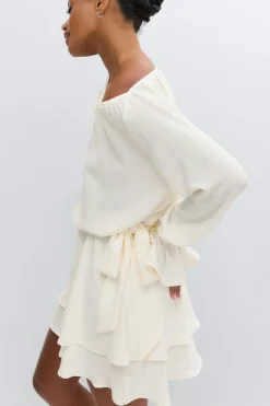 Mini dress - Weiß - Dame - Gina Tricot