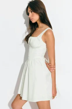 Mini dress - Weiß - Dame - Gina Tricot