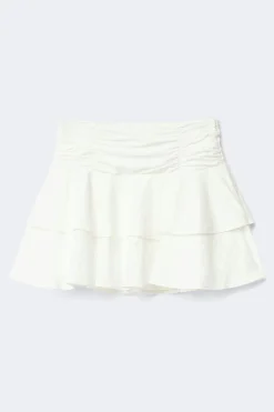 Mini frill skirt - Weiß - Dame - Gina Tricot