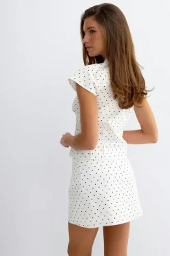 Mini skirt - Weiß - Dame - Gina Tricot