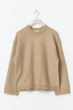 Mohair knitted sweater - Beige - Dame - Gina Tricot