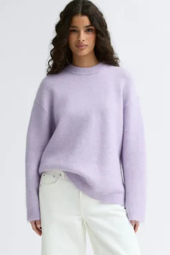 Mohair knitted sweater - Lila - Dame - Gina Tricot