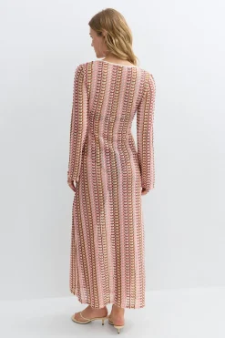 Multi colour maxi dress - Rosa - Dame - Gina Tricot