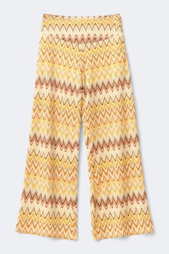 Multi colour trousers - Gelb - Dame - Gina Tricot