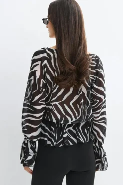 Off shoulder blouse - Schwarz - Dame - Gina Tricot