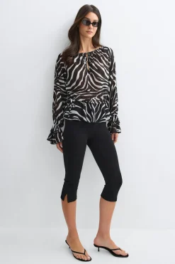 Off shoulder blouse - Schwarz - Dame - Gina Tricot