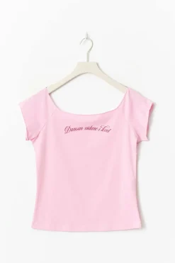 14+ off shoulder top - Rosa - Gina Tricot