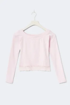 14+ off shoulder top - Rosa - Gina Tricot