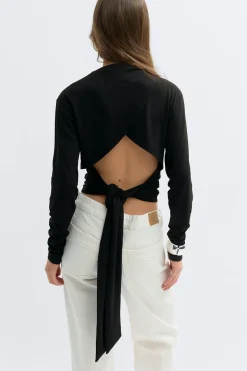 Open back top - Schwarz - Dame - Gina Tricot
