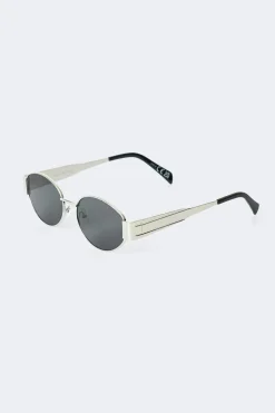 Oval metal frame sunglasses - Schwarz - Dame - Gina Tricot