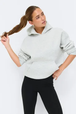 Oversized print hoodie - Grau - Dame - Gina Tricot