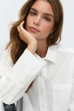 Oversized shirt - Weiß - Dame - Gina Tricot