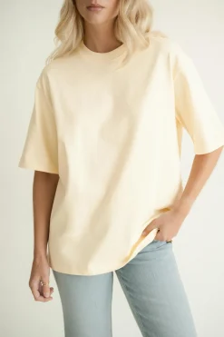 Oversized tee - Gelb - Dame - Gina Tricot
