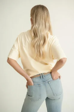 Oversized tee - Gelb - Dame - Gina Tricot