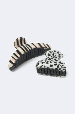 2-pack hair on-hair clip - Schwarz - Dame - Gina Tricot