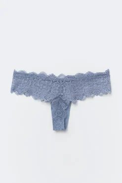 2-pack lace brazilian - Blau - Dame - Gina Tricot