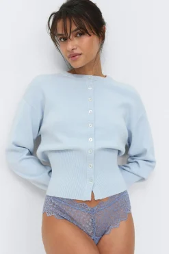 2-pack lace brazilian - Blau - Dame - Gina Tricot