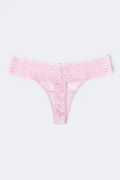 3-pack lace thong - Blau - Dame - Gina Tricot