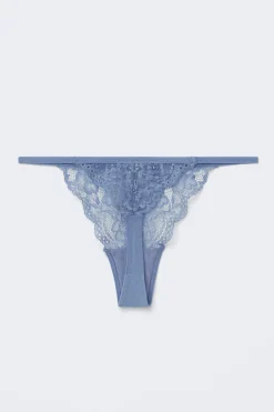 3-pack lace thong - Blau - Dame - Gina Tricot