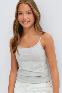 2 pack y basic singlet - Grau - Gina Tricot