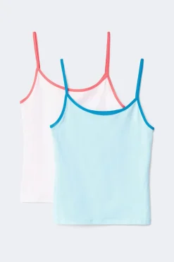 2 pack y basic singlet - Rosa - Gina Tricot