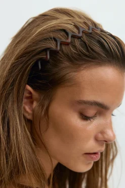 3-pack zig zag headband - Beige - Dame - Gina Tricot