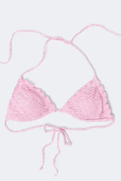 14+ paloma lurex bikini top - Rosa - Gina Tricot