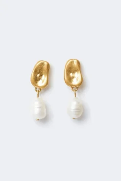 Pearl earrings - Gold - Dame - Gina Tricot
